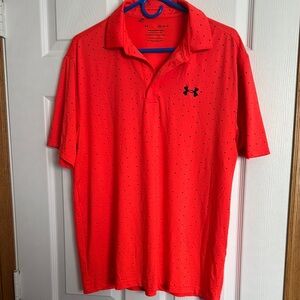 Under Armour Red Performance Polo Shirt